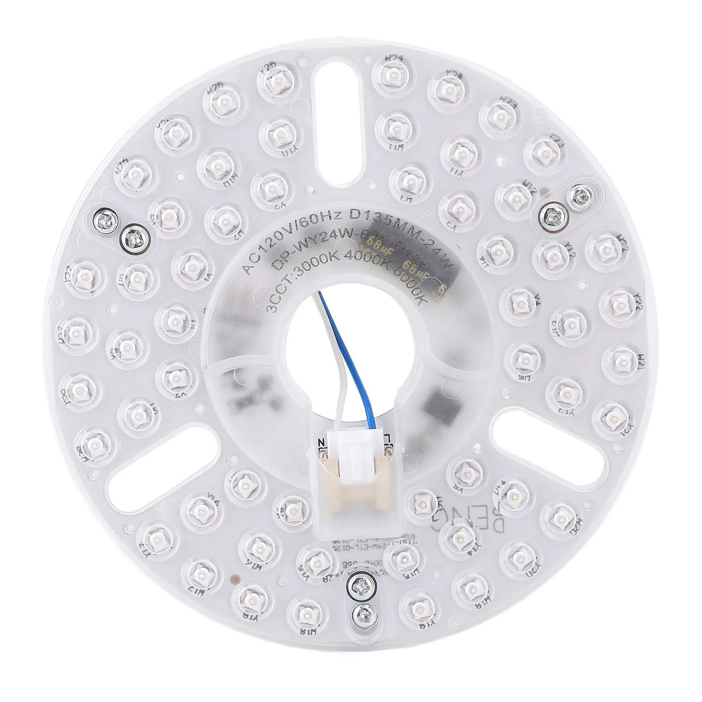 5.3 Inch Ceiling Fan LED Light Replacement 24W 3CCT Dimmable Magnetic LED Fan Light Board Panel Retrofit Light with Memory