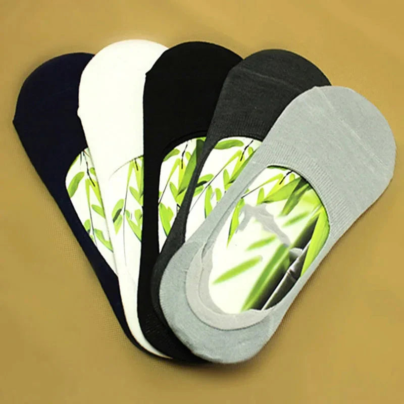 6-Pack Bamboo Invisible Low-Cut Socks | Breathable Boat Socks