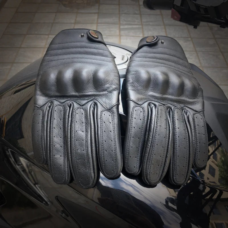 Leather Motorcycle Gloves