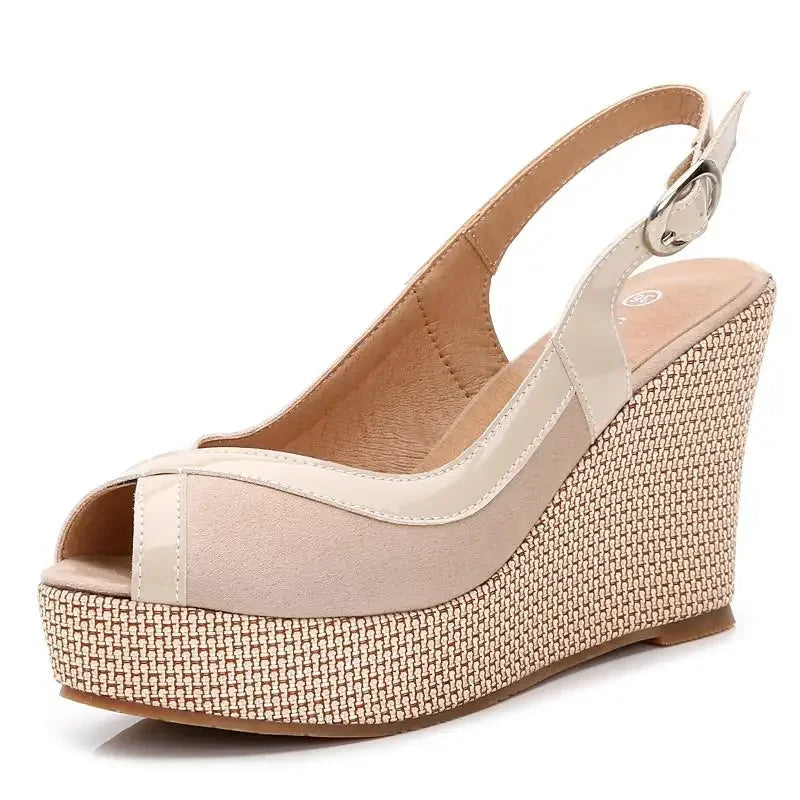Size 33-40 Summer High Heel Wedges Sandals Female Peep Toe Leisure Platform Sandals Women Shoes