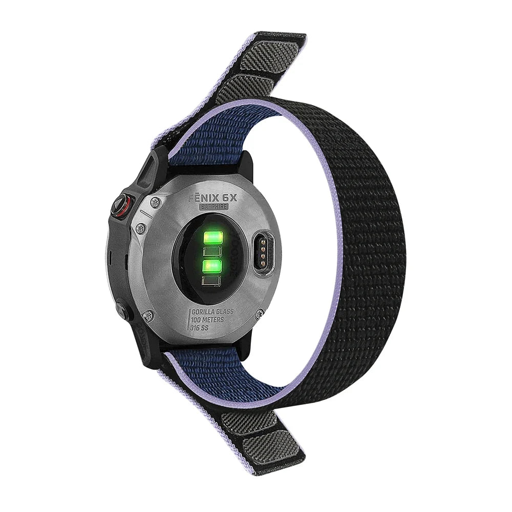 Garmin QuickFit 22/26mm Soft Nylon Hook-and-Loop Sport Band