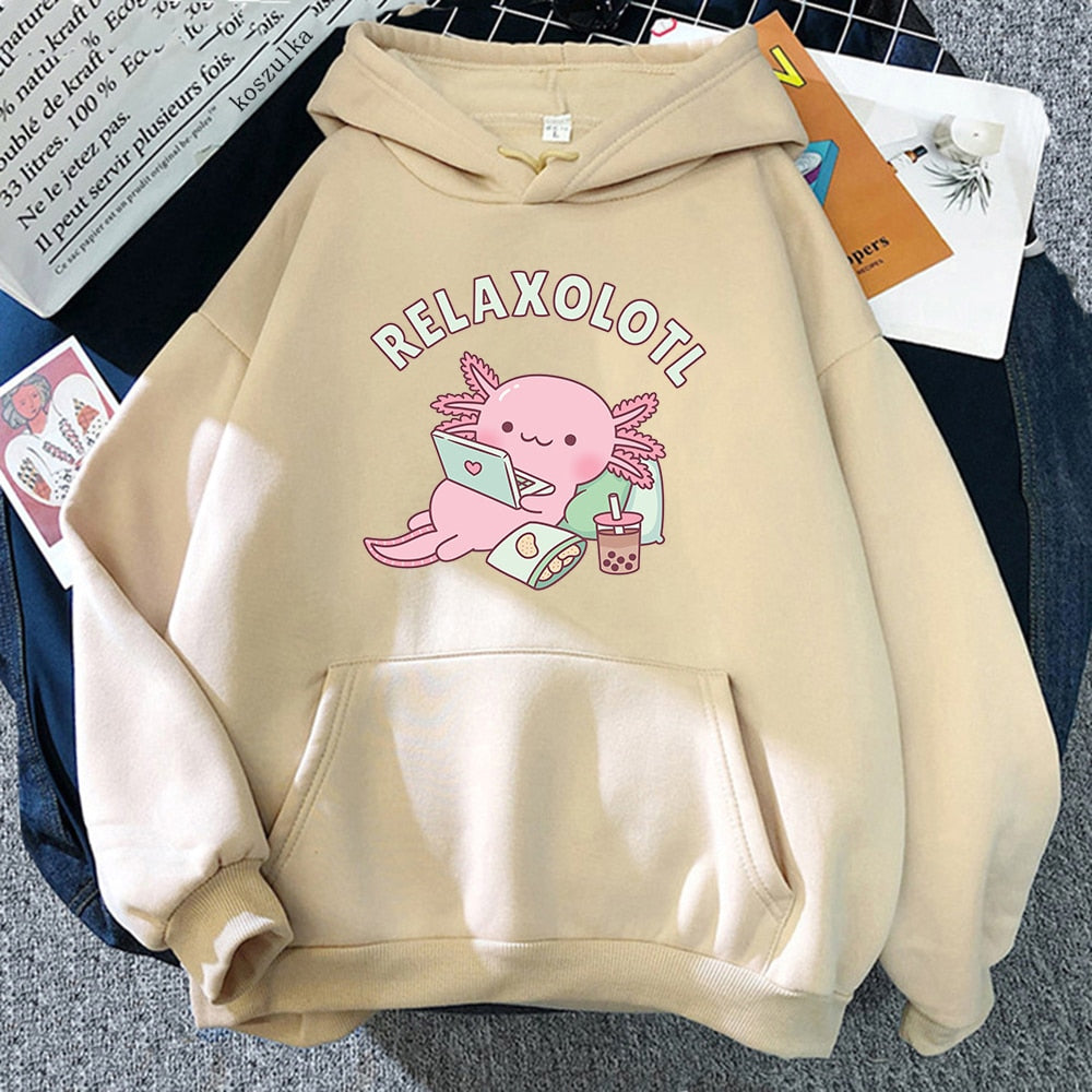 Sudadera con capucha Relaxolotl