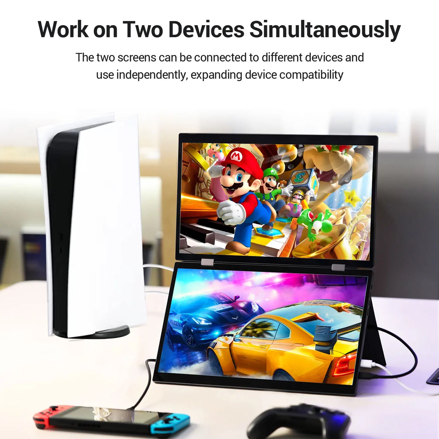 15.6 Inch Portable Monitor Dual Screen 1080p IPS External Second