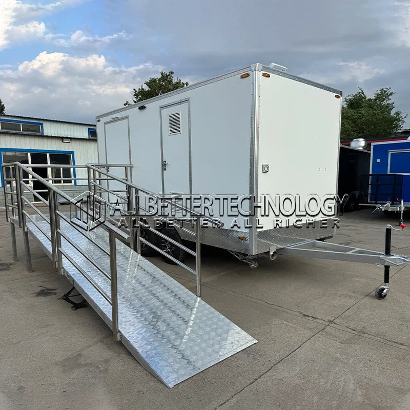 Allbetter Luxury Event Mobile Portable Camp Toilet Restroom Trailers Bathroom Unit Outdoor Shower and Camping Toilet Wc
