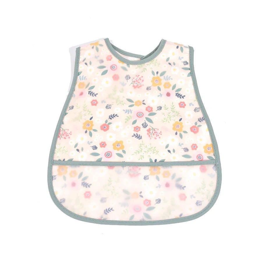 2023new Cartoon Pattern EVA Waterproof Pocket Lunch Feeding Bibs