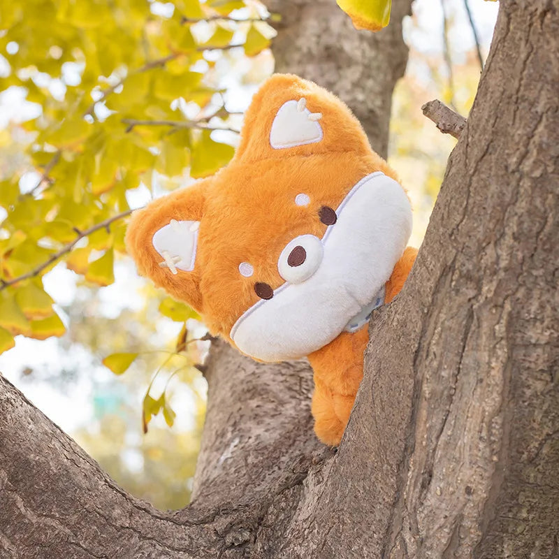 Peluche de zorro de cola grande