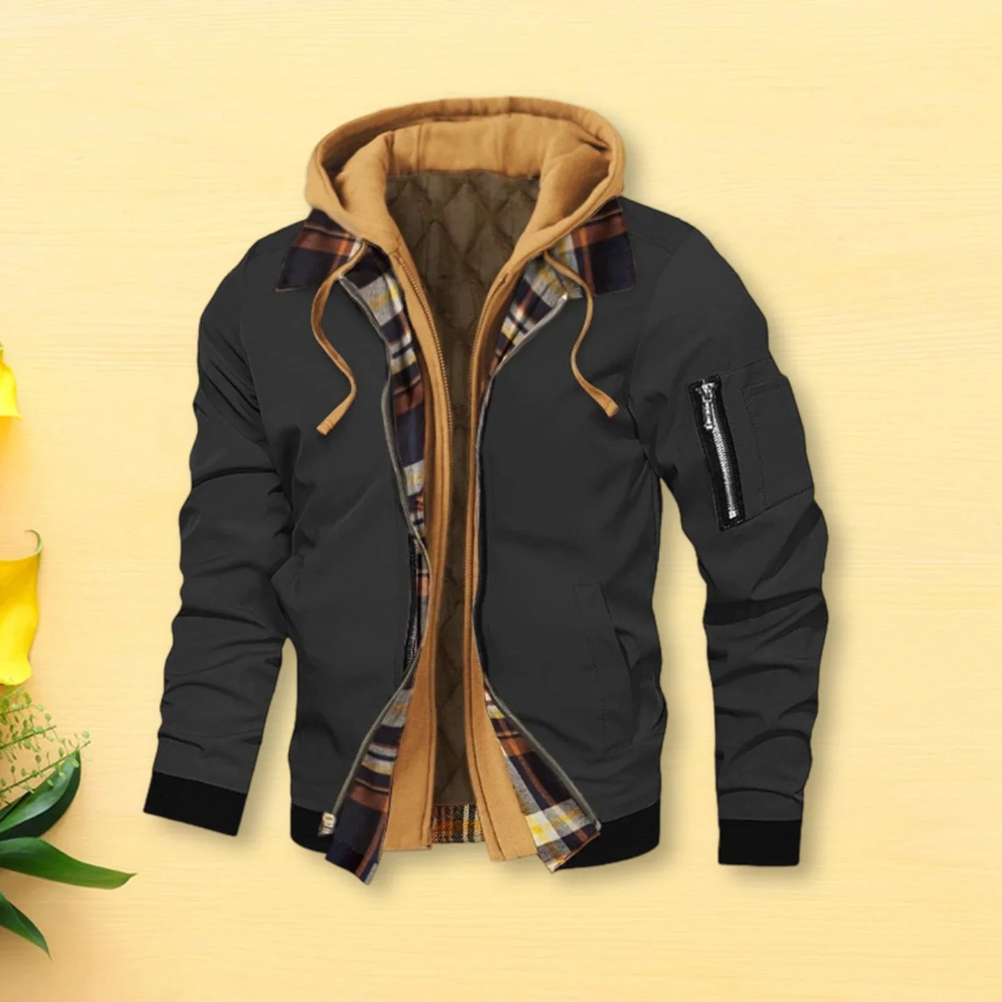 Chaqueta con capucha ChillGuard para hombre - Elegante dos en uno