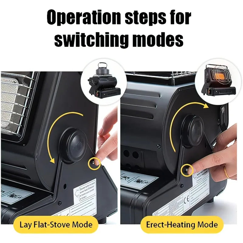 Multifunctional Gas Camping Stove Outdoor Heater Portable Hand Warmer For Survival Hiking Fishing Tent Caravan Emergency Heating