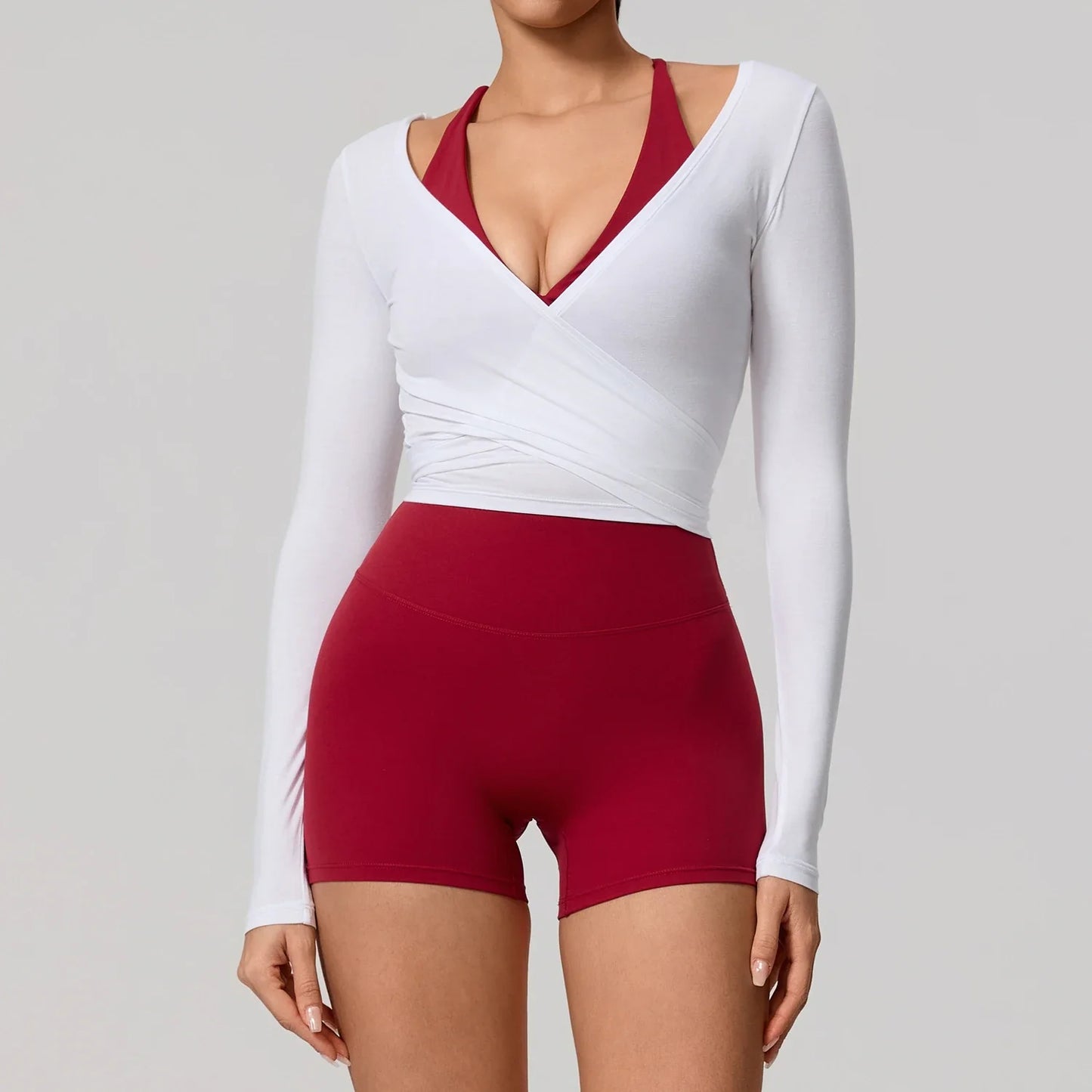 Hearuisavy Top deportivo de yoga de secado rápido para mujer
