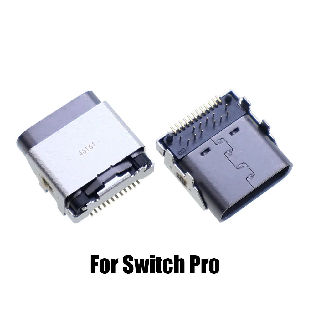 2pcs For NDS NDSL NDSi XL Power Socket Charging Port For GBA GBASP Link Connector For Switch / Lite / Oled / Pro NS Console