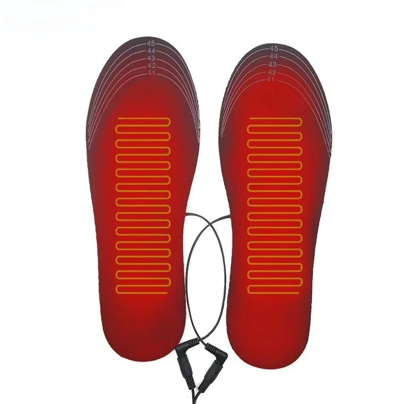 USB Heated Insoles Shoe Electric Foot Warming Pad Feet Warmer Sock Pad Mat Winter Outdoor Sports Heating Insole Winter Warm