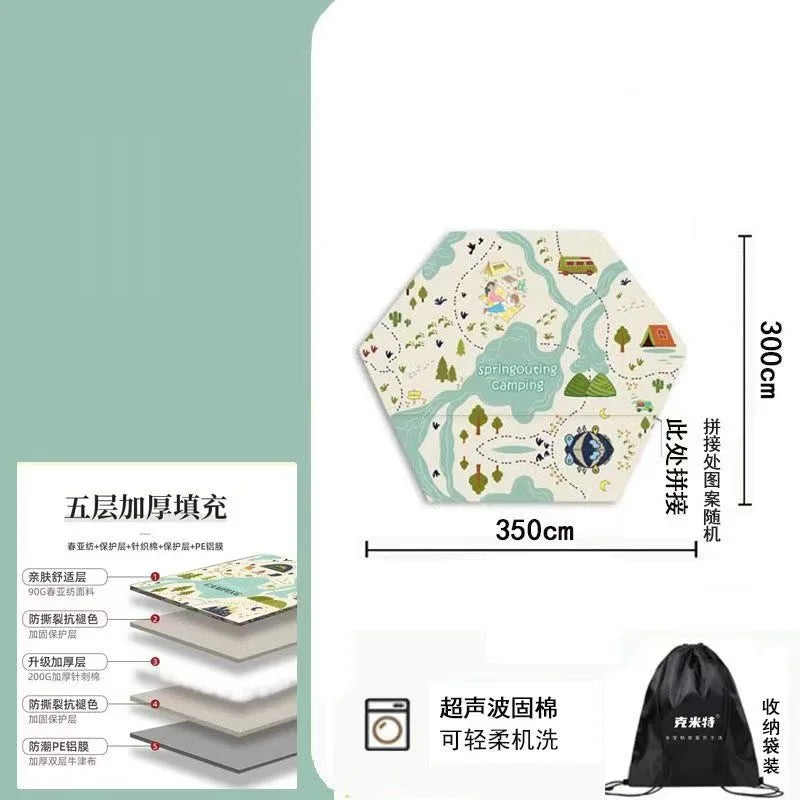 Camping Mat Outdoor Portable Ultra-light Waterproof Picnic Blanket Nature Hike Car Travel Tent Mat Beach Equipment Supplies