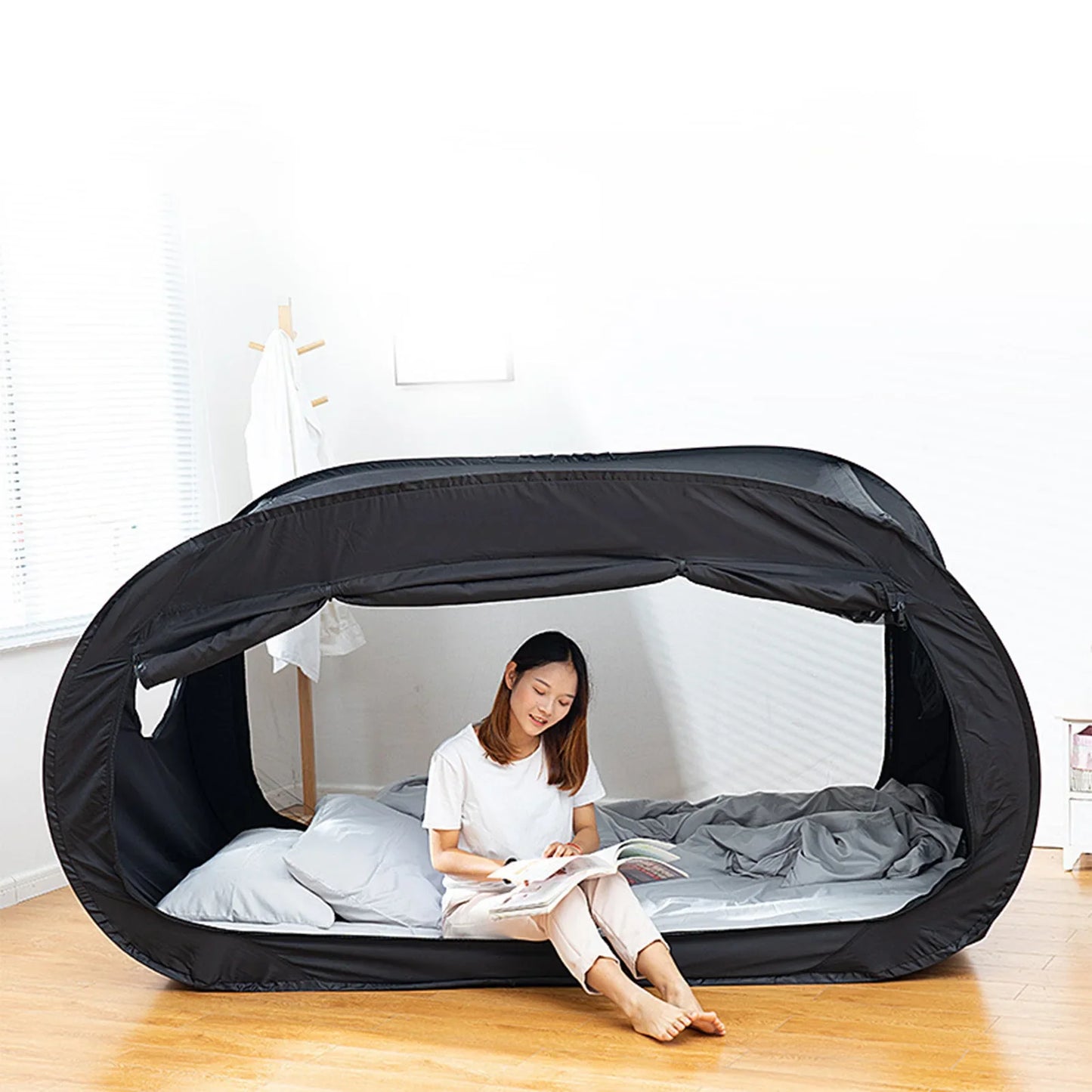 Camping  Bed Tent Outdoor Folding Privacy  Bed Tent Camping Fully Enclosed Shading Bed Tent for Kids and Adult