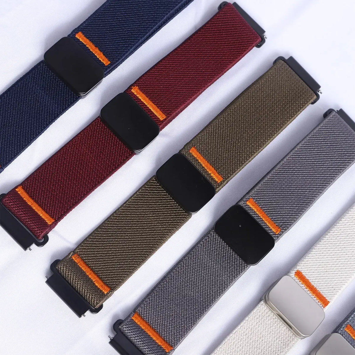 Amazfit Balance, GTR, GTS & Bip Stretch Nylon Band, Magnetic Clasp