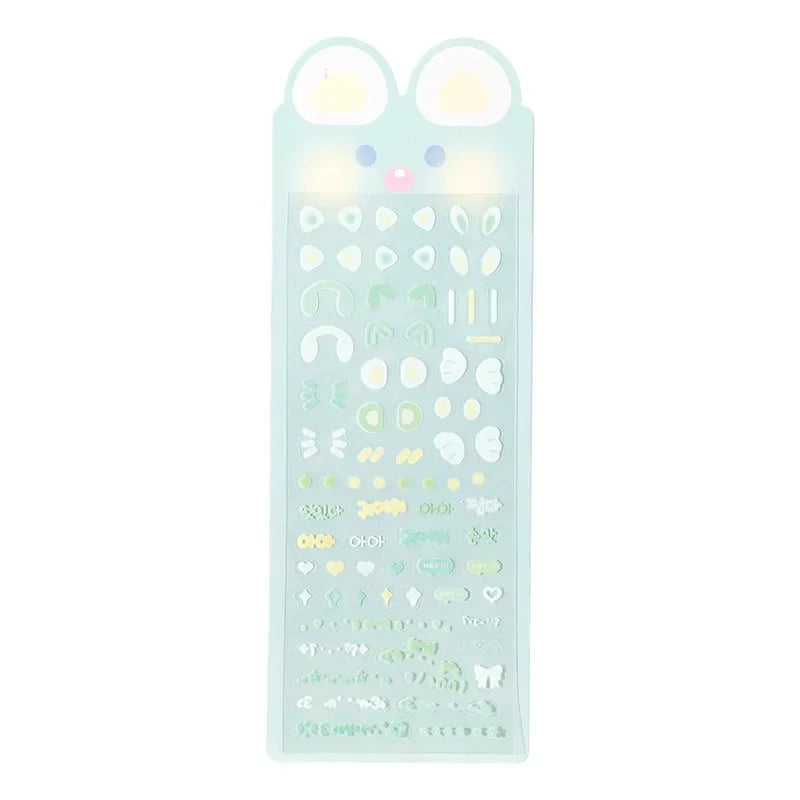 Cute Bunny Photo Card Stickers