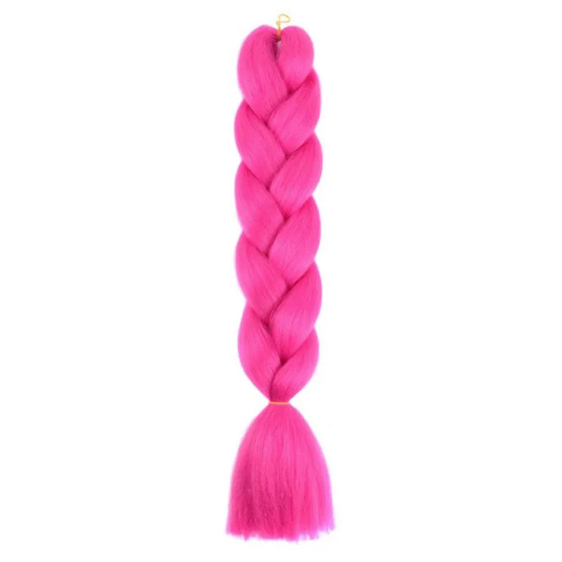24-Inch Jumbo Box Braiding Hair Extensions | Yaki Straight Synthetic Dreadlocks