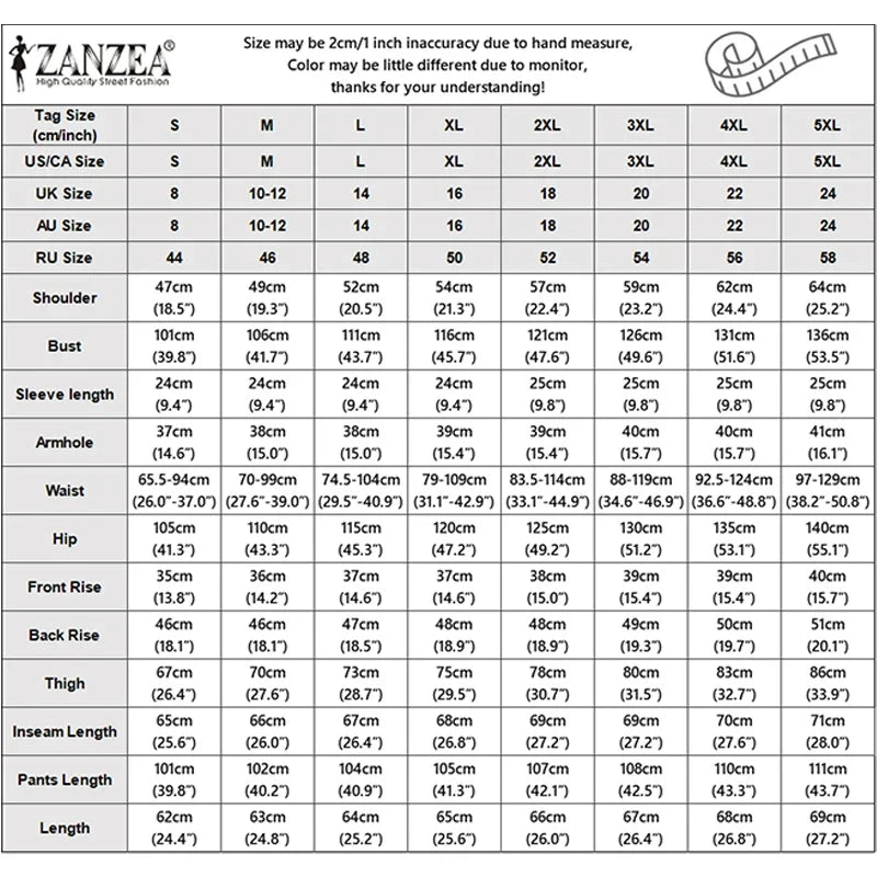 Summer Women's Casual Pant Suits Wide Leg Pant & Half Sleeve Shirt 2 Piece Sets ZANZEA Solid Color Commuting Day Wear Pant Sets