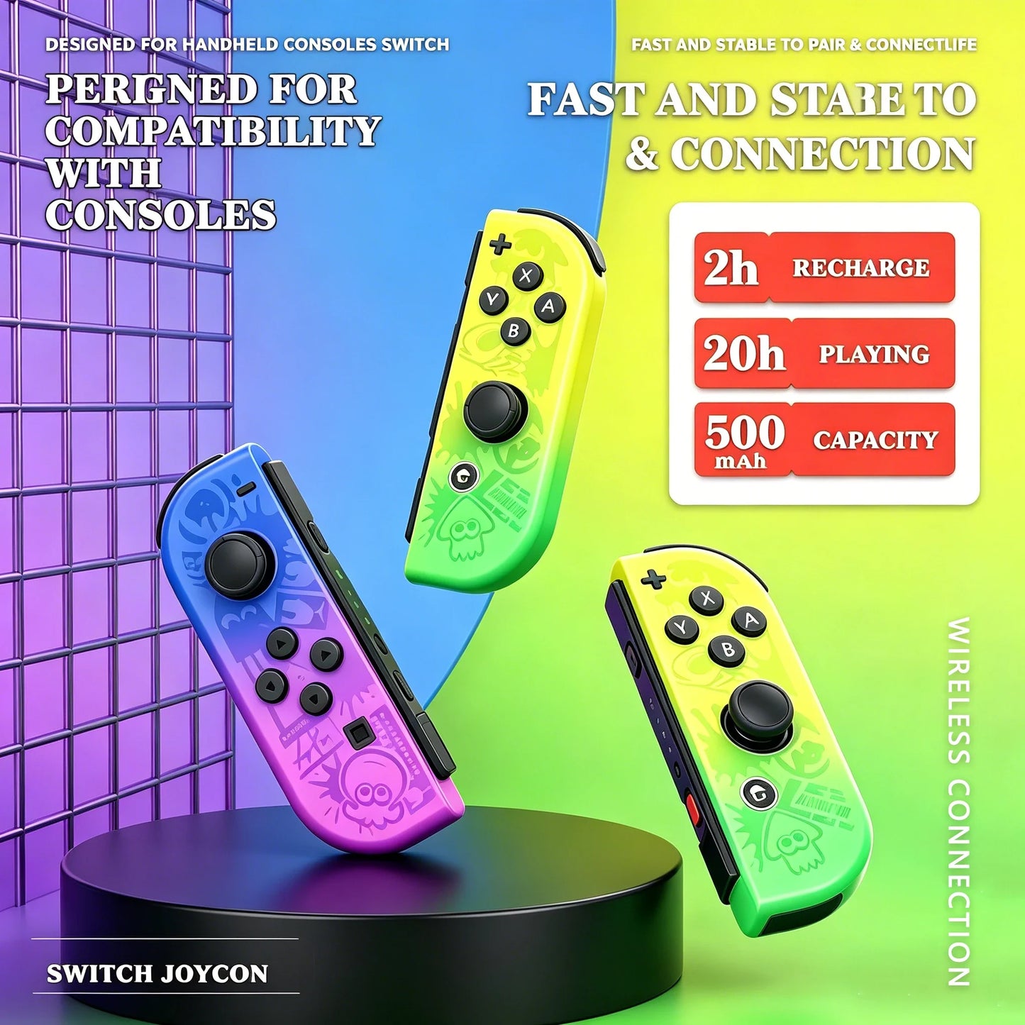 Joy Con Wireless Switch Control Joycon Controller with Dual Vibration Joystick Gamepad for Switch Video Game Consoles Accessory