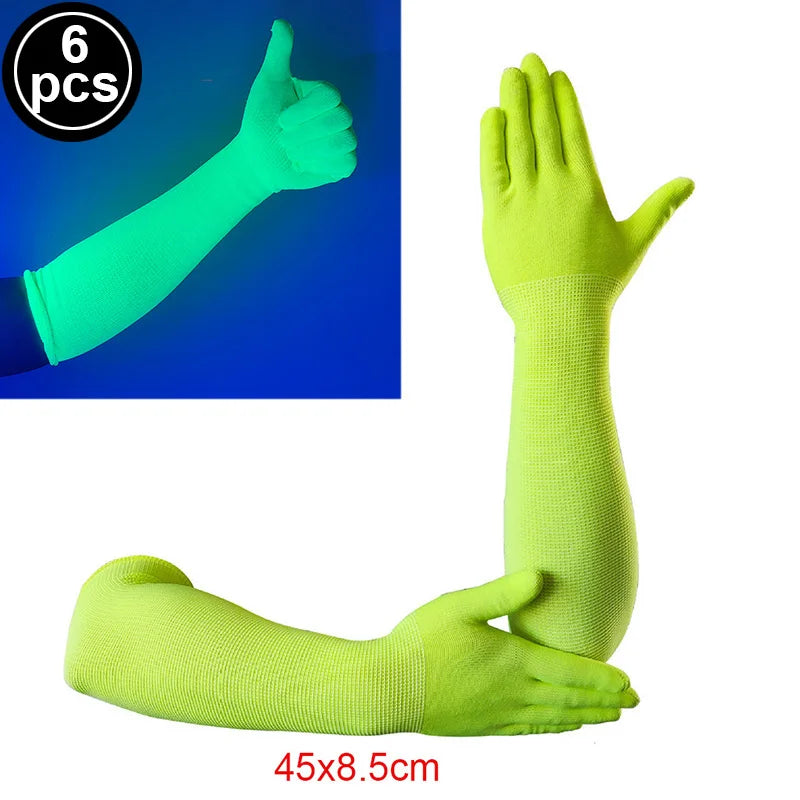 6 12 24 30 Pcs Neon Party Supplies Neon Formal Hats Glow In The UV Light Party Fluorescent Hat UV Light Party Decorations Adults