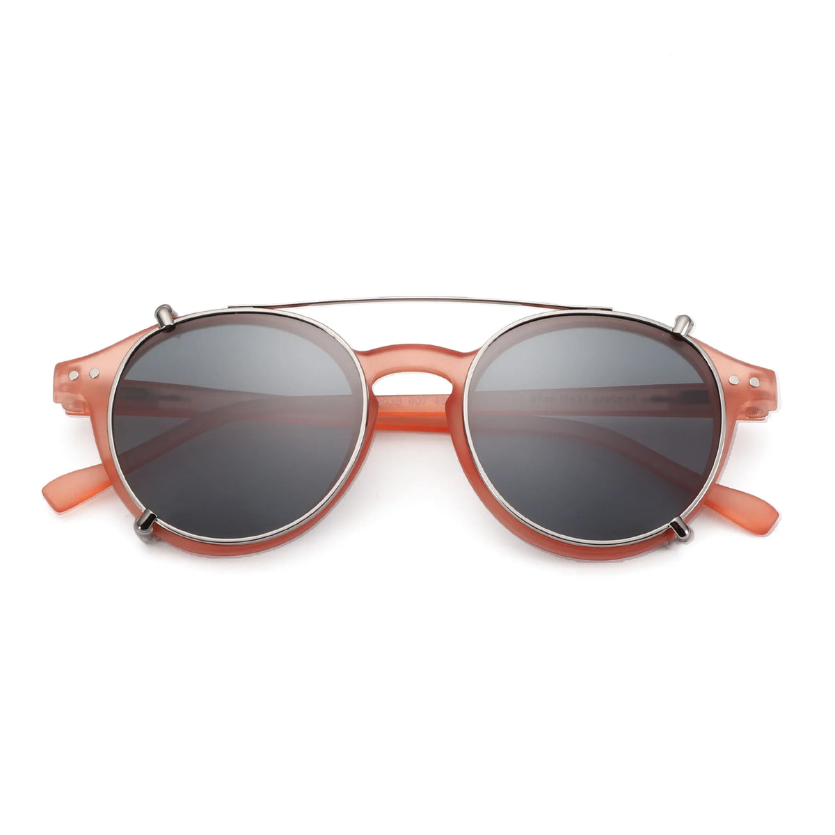 ZENOTTIC-Steampunk Style Clip On Sunglasses for Men Women Anti Blue Light Glasses+Polarized Clip Fashion/Retro Computer Eyewear