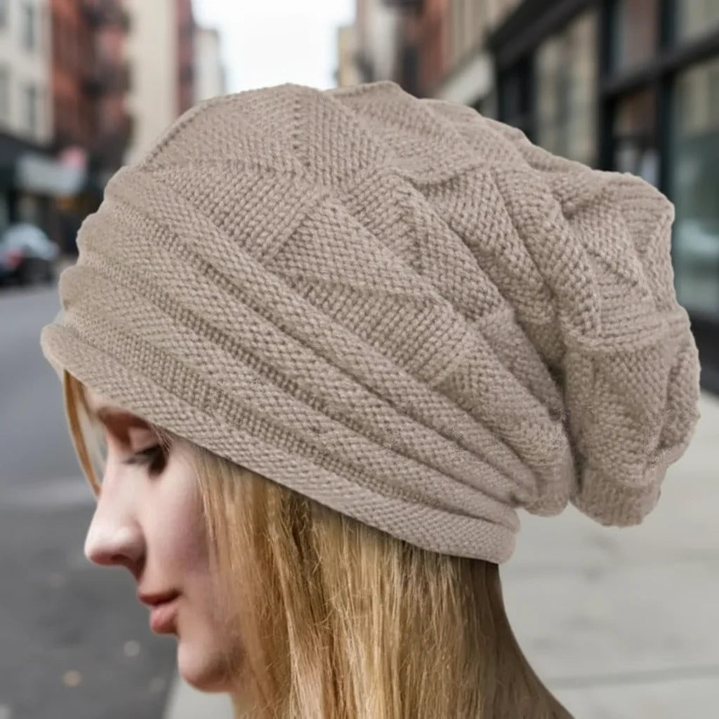 Gorro de punto holgado extragrande