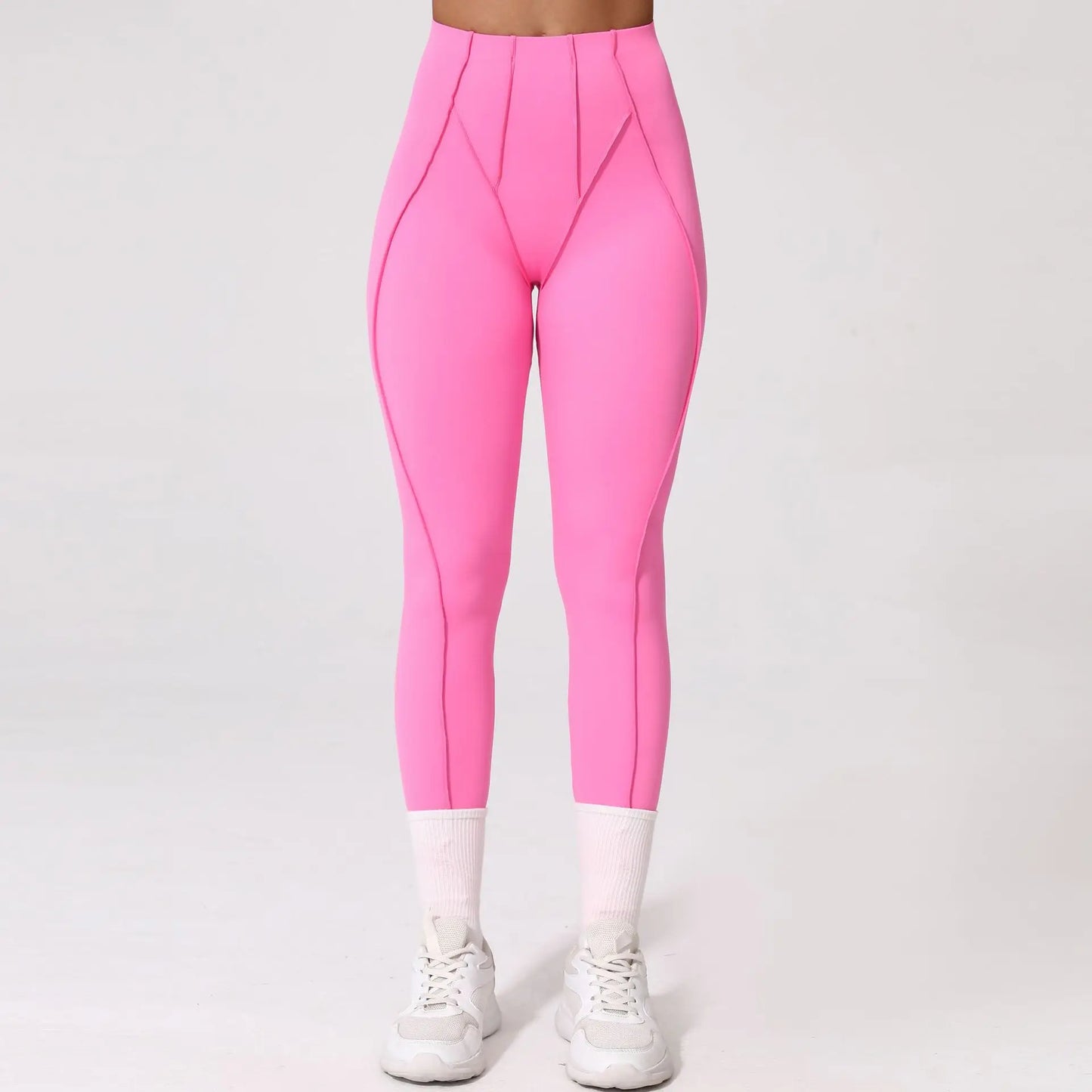 2-Piece Yoga Set – Open Back Sports Bra & High Waist Shorts