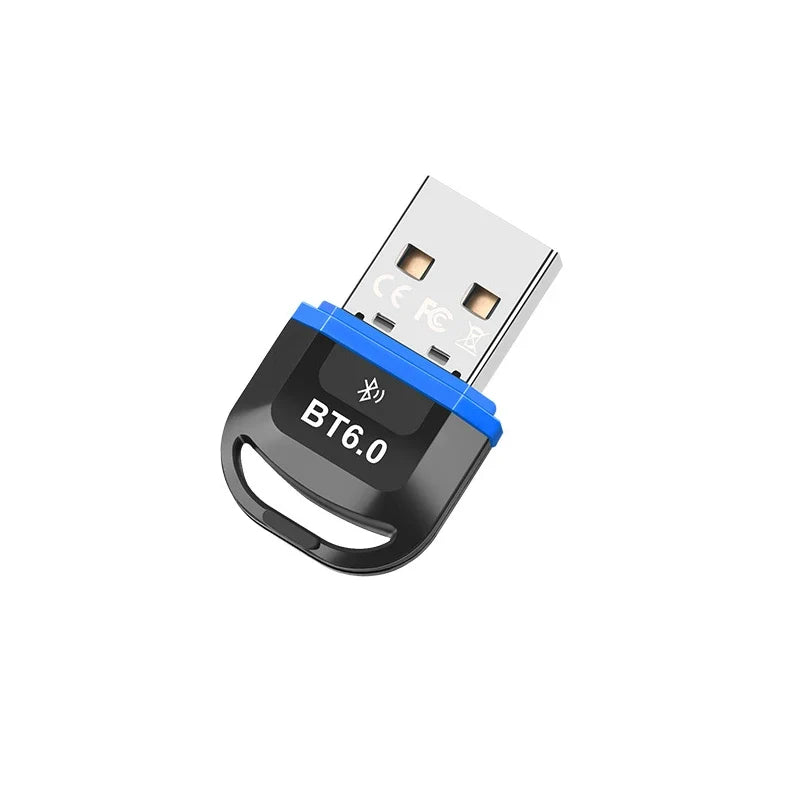 USB Bluetooth 6.0 Adapter Transmitter Receiver Bluetooth 6.0 Dongle Wireless USB Adapter For Mouse Keyboard Speaker Music