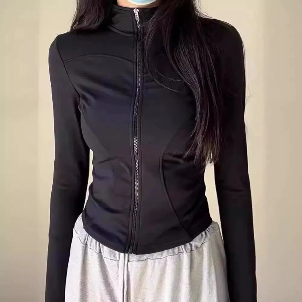 NEW Summer Women's Stand Collar Yoga Sun Protection Jacket, Anti-UV Slim Lightweight Sun Shirt for Outdoor Sports & Daily Wear