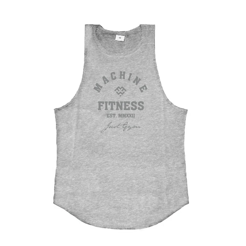 Camiseta de tirantes FlexFit: Camiseta de entrenamiento de algodón para hombre