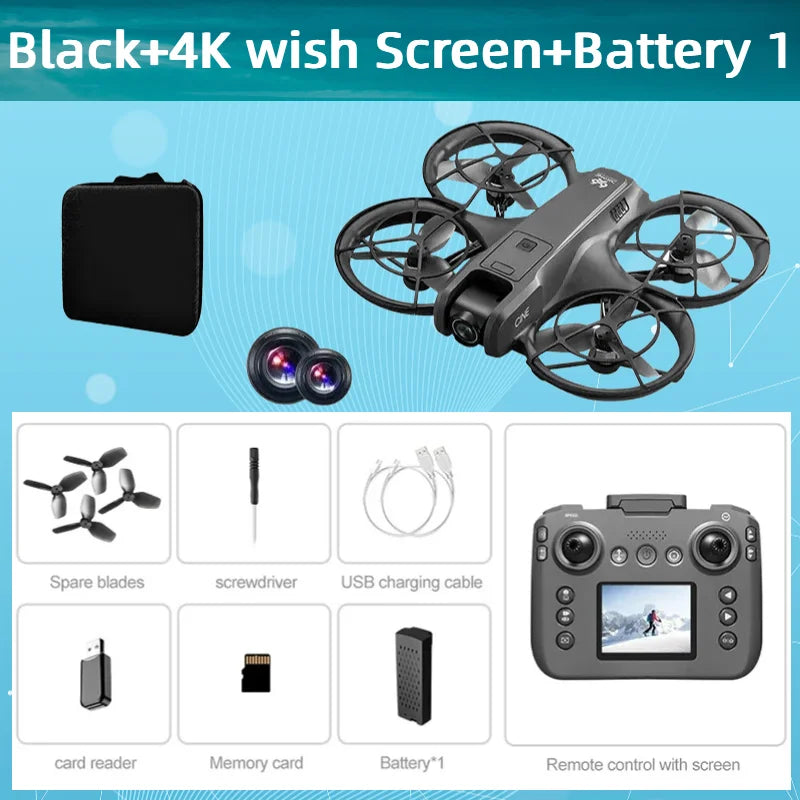 Lenovo V666 8K MINI Drone Professional 5G WIFI Obstacle Avoidance Brushless Altitude Headless Mode RC Quadcopter Toys DronlPlusX