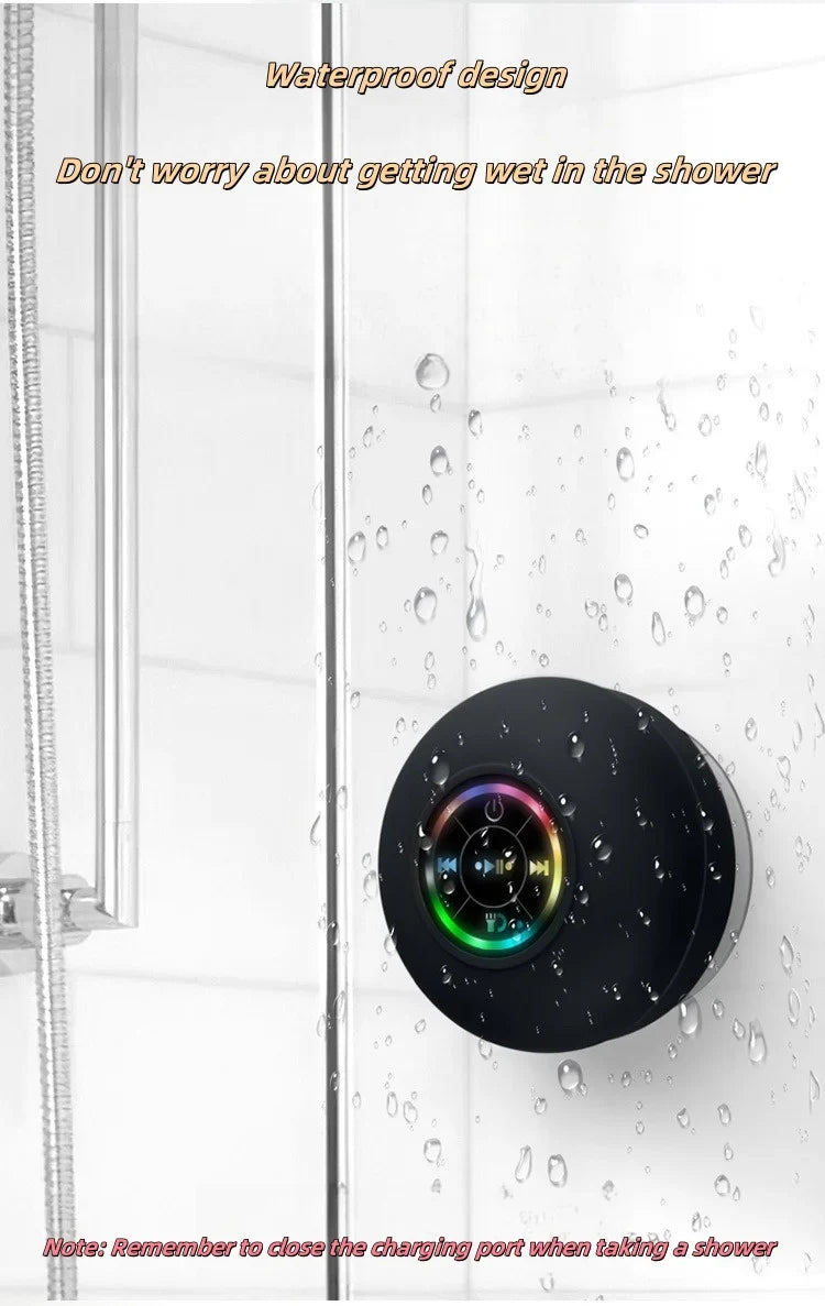 Splash & Jam – Waterproof Wireless Bluetooth Speaker with Suction Power & Big Sound Vibes