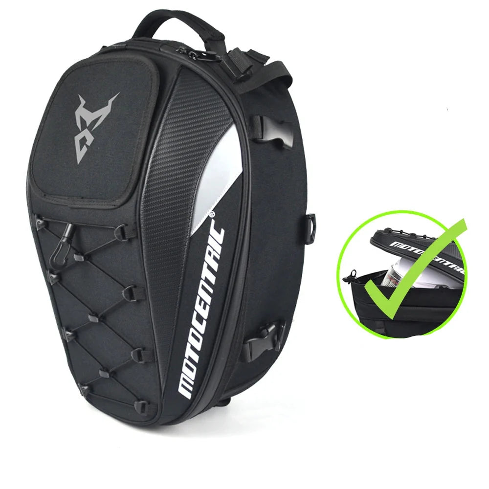 Conquer Any Ride Multifunction Motorcycle Rear Seat Bag with High Capacity