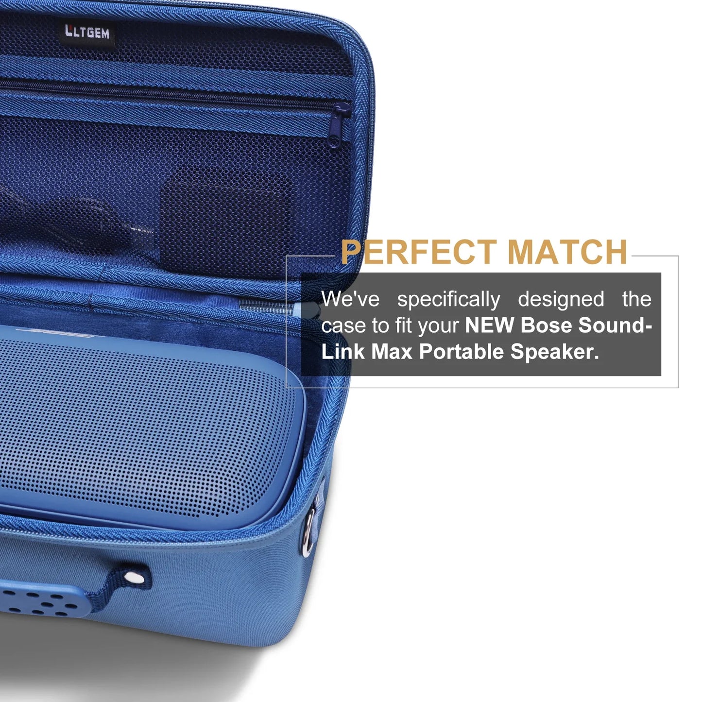 Bluetooth Speaker Case for Bose SoundLink Max Portable Bluetooth Speaker Storage Carrying Bag Accessories for Bluetooth Speaker