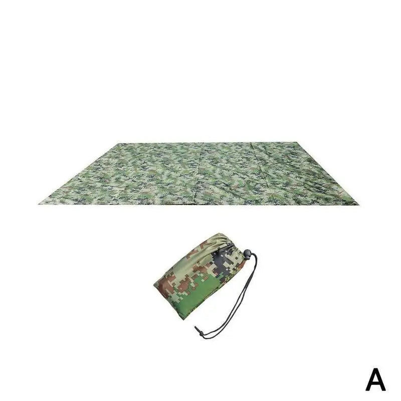 Outdoor Ultralight Tarp Camping Sunshade Shelter Camping Waterproof Canopy Hammock Camouflage Beach Mat