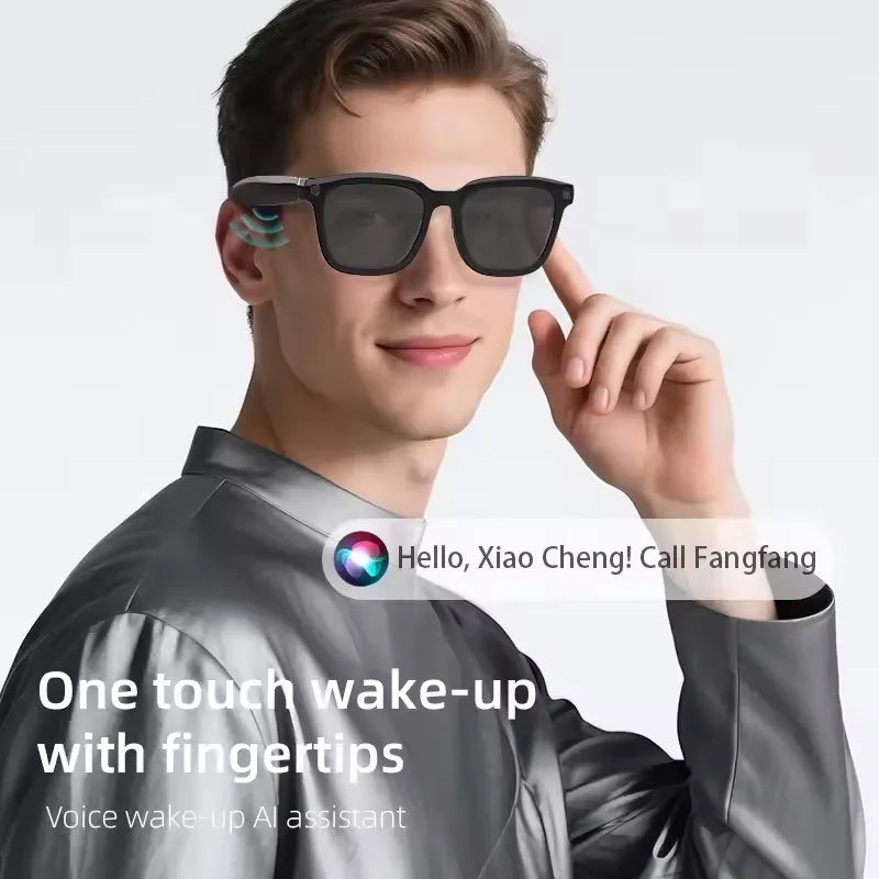 Lenovo AI Smart Glasses AI Translation 8MP HD Camera 4K Shooting Image Bluetooth Call Recording Music Smart Sunglasses 2026 New