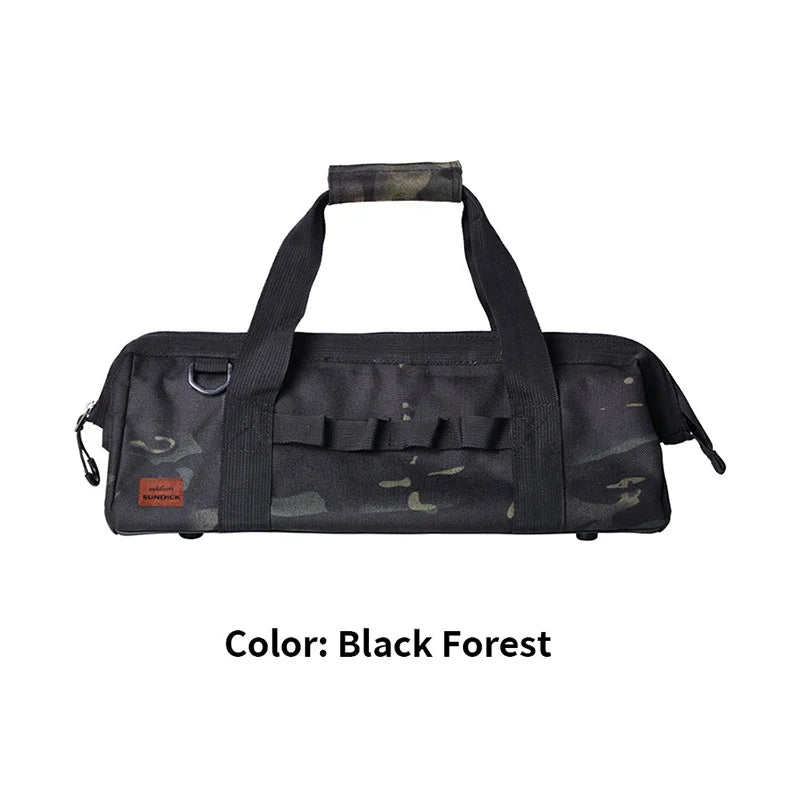Camping Tool Storage Bag, Large-Capacity Tool Kit, Can Be Hung With a Climbing Buckle, High Toe Nail, Five Colors to Choose From