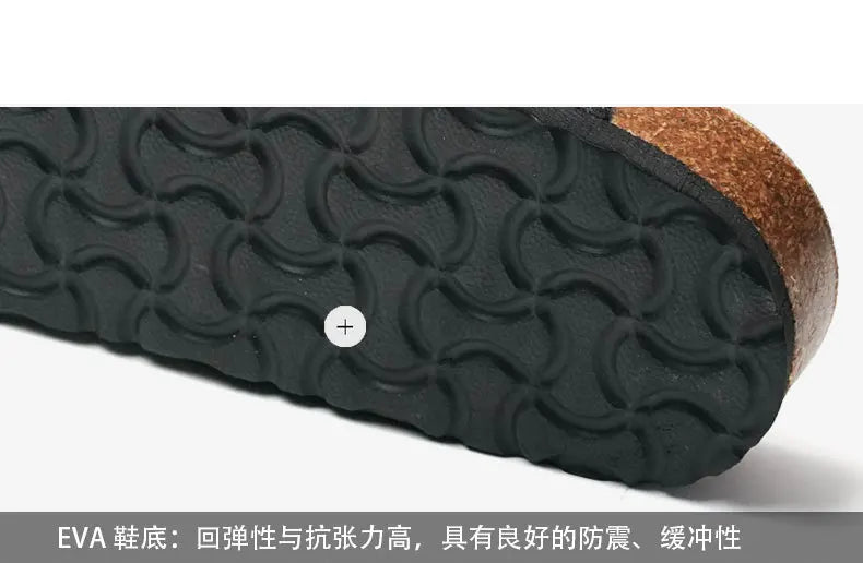 Zapatos Unisex Mujer y Hombre Sandalias de Corcho con Tira Trasera Zuecos Gladiador