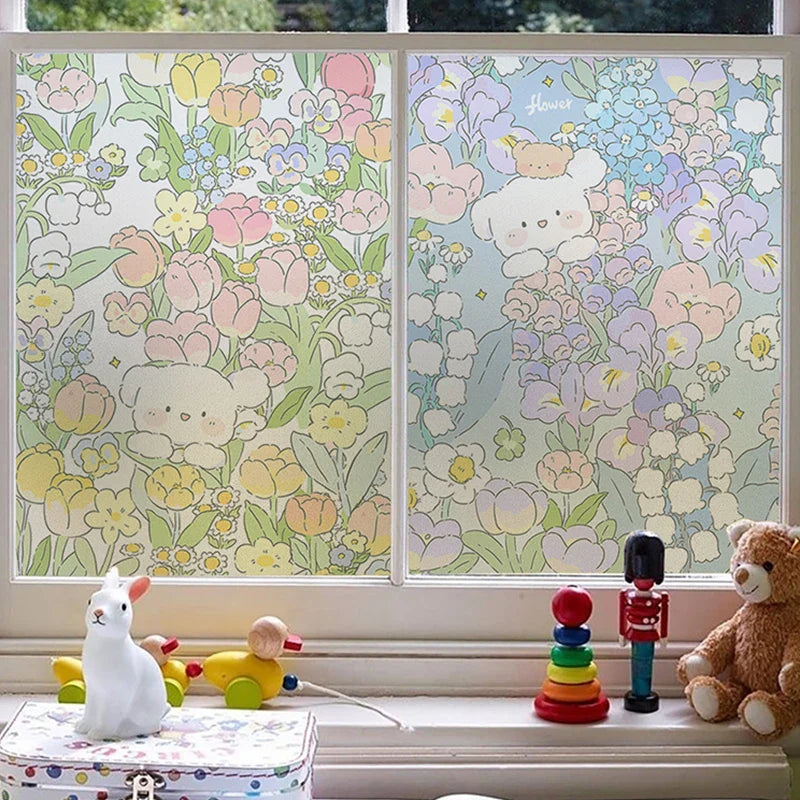 Pegatinas Kawaii para la privacidad de las ventanas