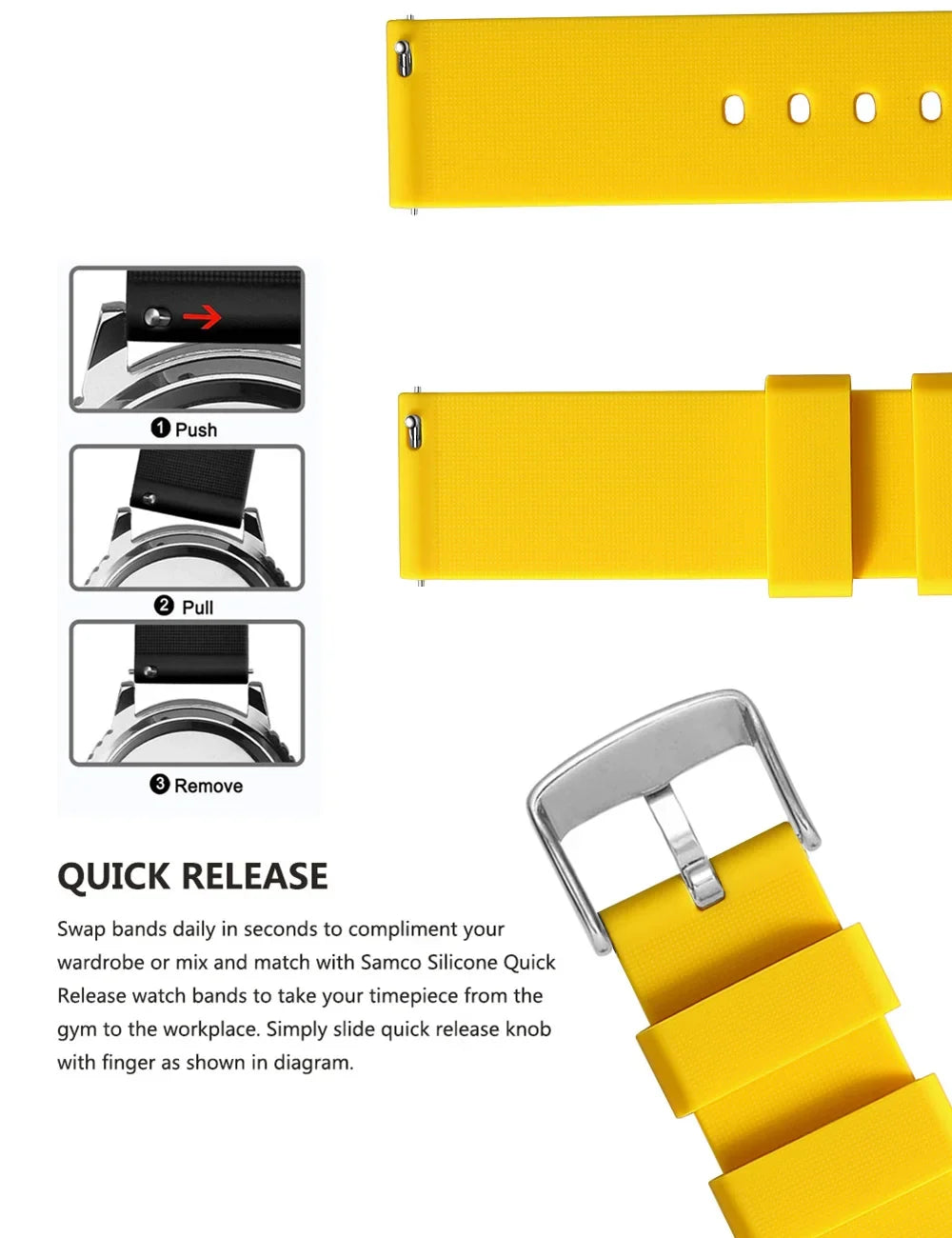 Amazfit Balance, GTR, GTS & Bip Curved-End Silicone Band