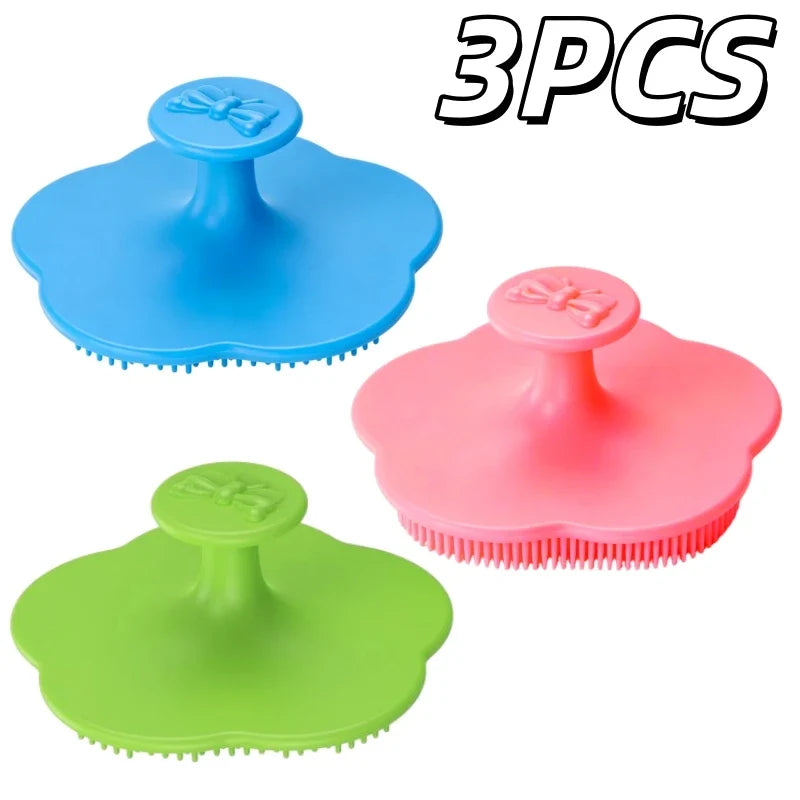 Soft Silicone Baby Bath Head Massage Brushes Cartoon Koala Hair Washing Brush Scalp Comb for Newborn Bath Tool Washing Hair Tool