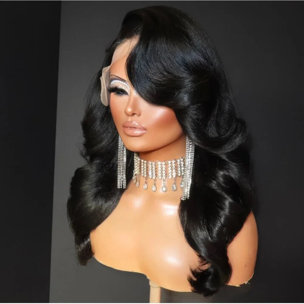 13x4 Body Wave Lace Front Wigs Human Hair Pre plucked  With Baby Hair 200 Density Glueless Human Hair Wigs For Women