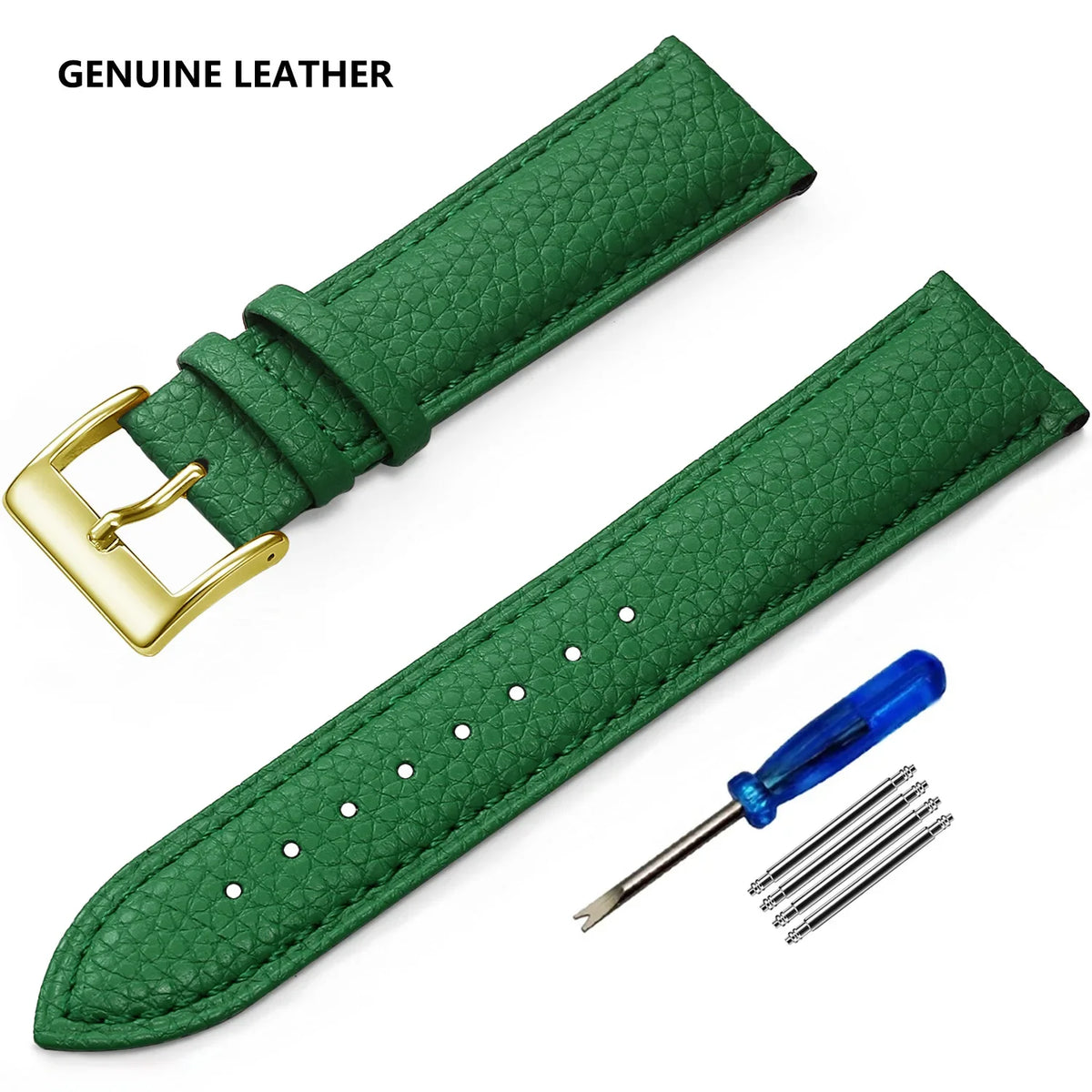 Huawei Watch & Watch GT Grained Leather Band, Spring Bars & Tool