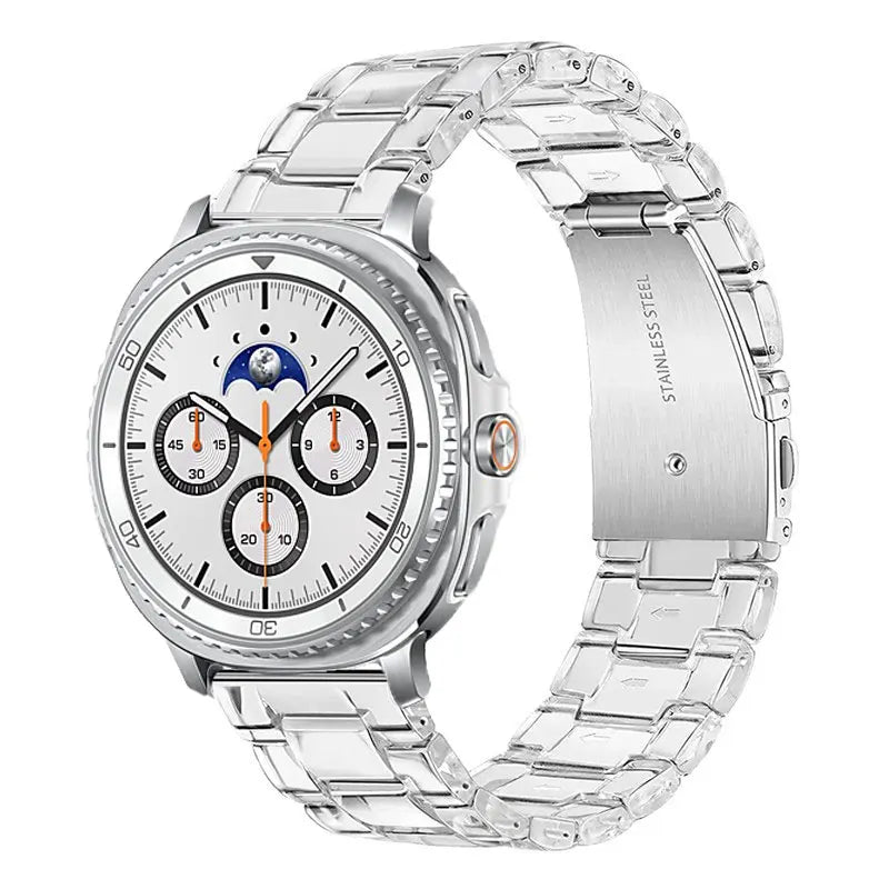 Samsung Galaxy Watch8, 9 & Ultra Clear Link Bracelet Band