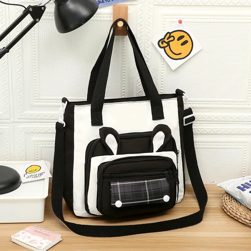 Bolso de hombro con orejas de conejo