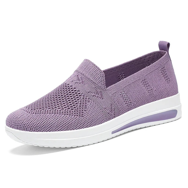 Spring New Women's Sports Shoes, Fashionable, Breathable, Lightweight, Non-slip, Wear-resistant, Casual Sports Shoes, Flat Shoes
