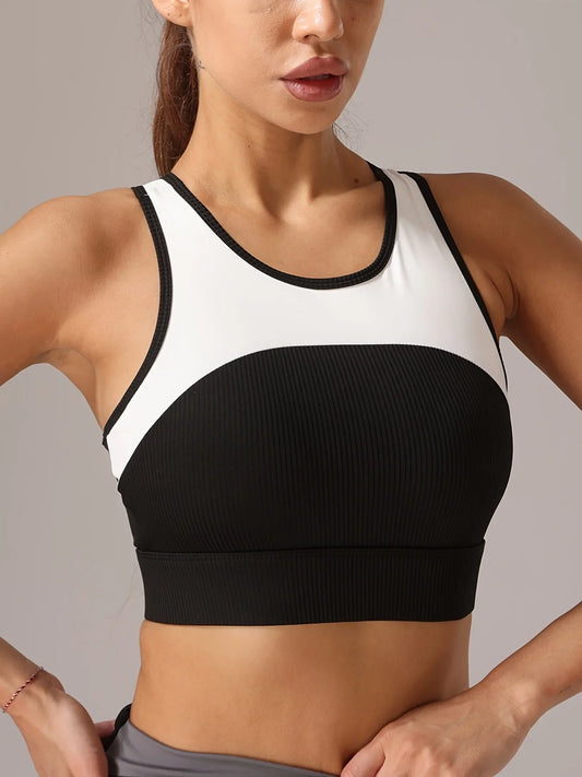 Top de soporte FitFemme ColorBlock