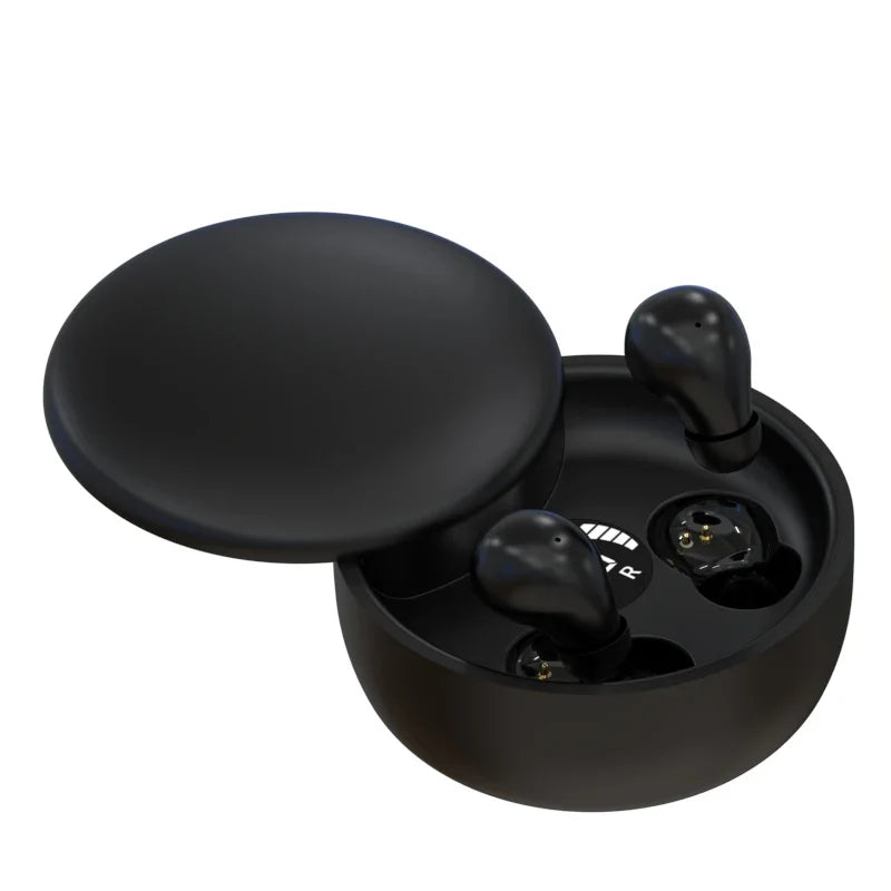 Wireless Bluetooth sleeping Headphones Noise canceling earbuds Hidden Headset Mini Invisible Earphones With Mic Sport Waterproof