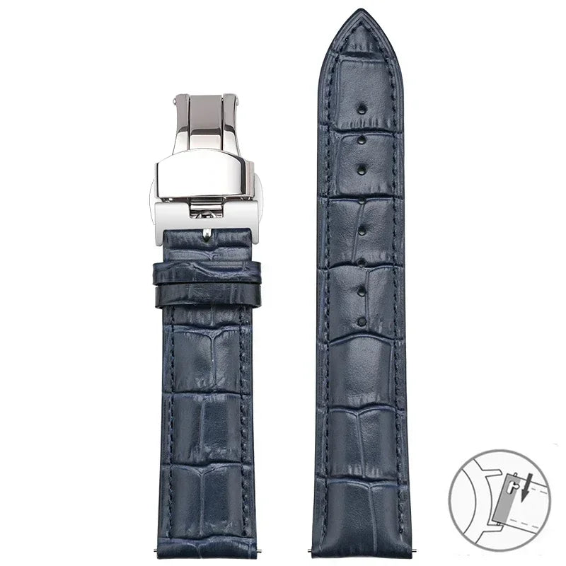 Suunto Race, Vertical & 9 Peak Croc-Embossed Leather Band