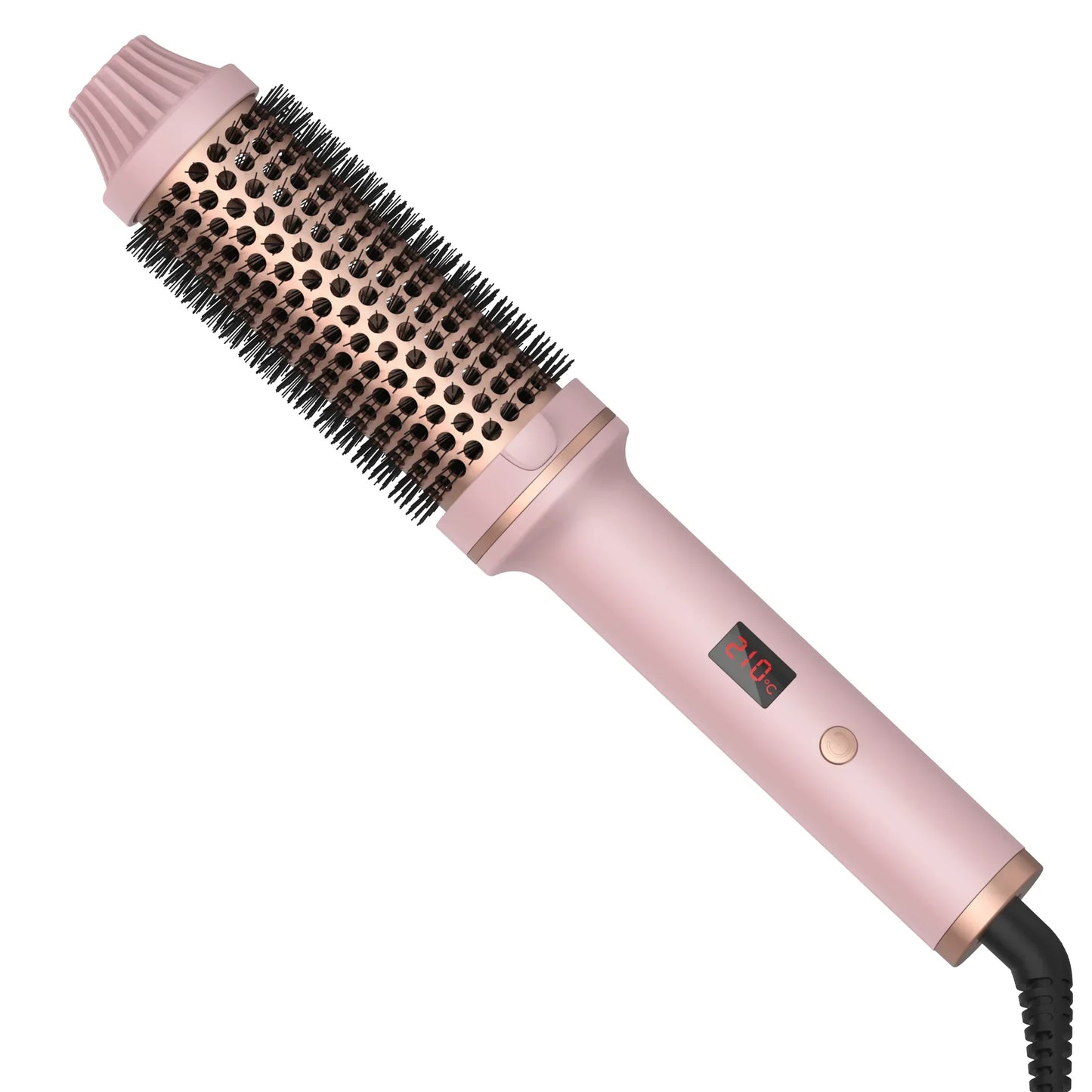 3 In 1 Hair Dryer Hot Air Brush Curling Iron Brush 32mm Electric Rotating Hair Curler Straightener Volumizing Brush Styler Dryer