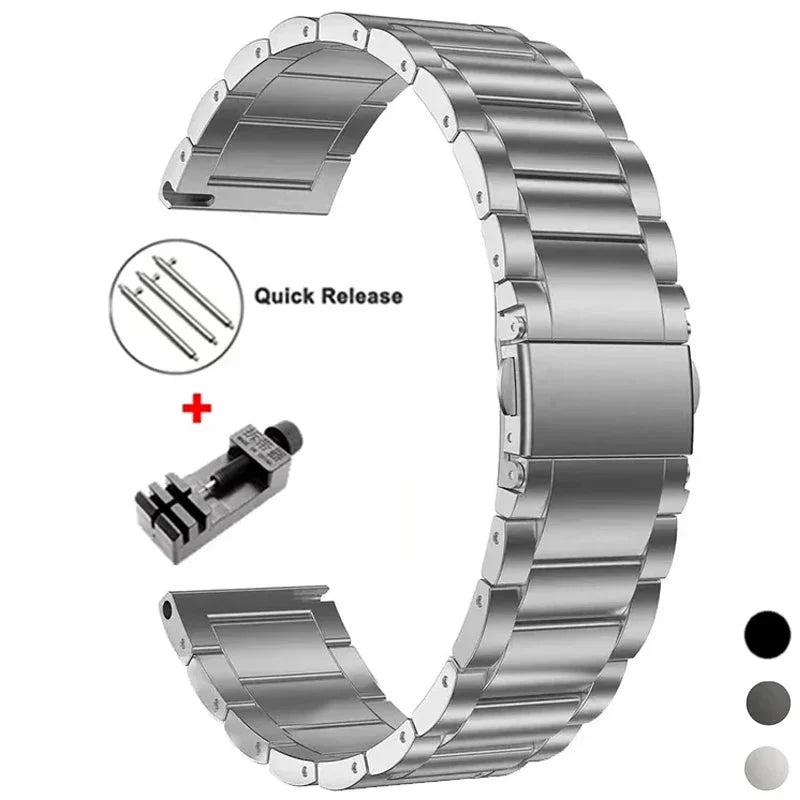 Samsung Galaxy Watch 7, 6, 5, 4 & FE Titanium Link Bracelet